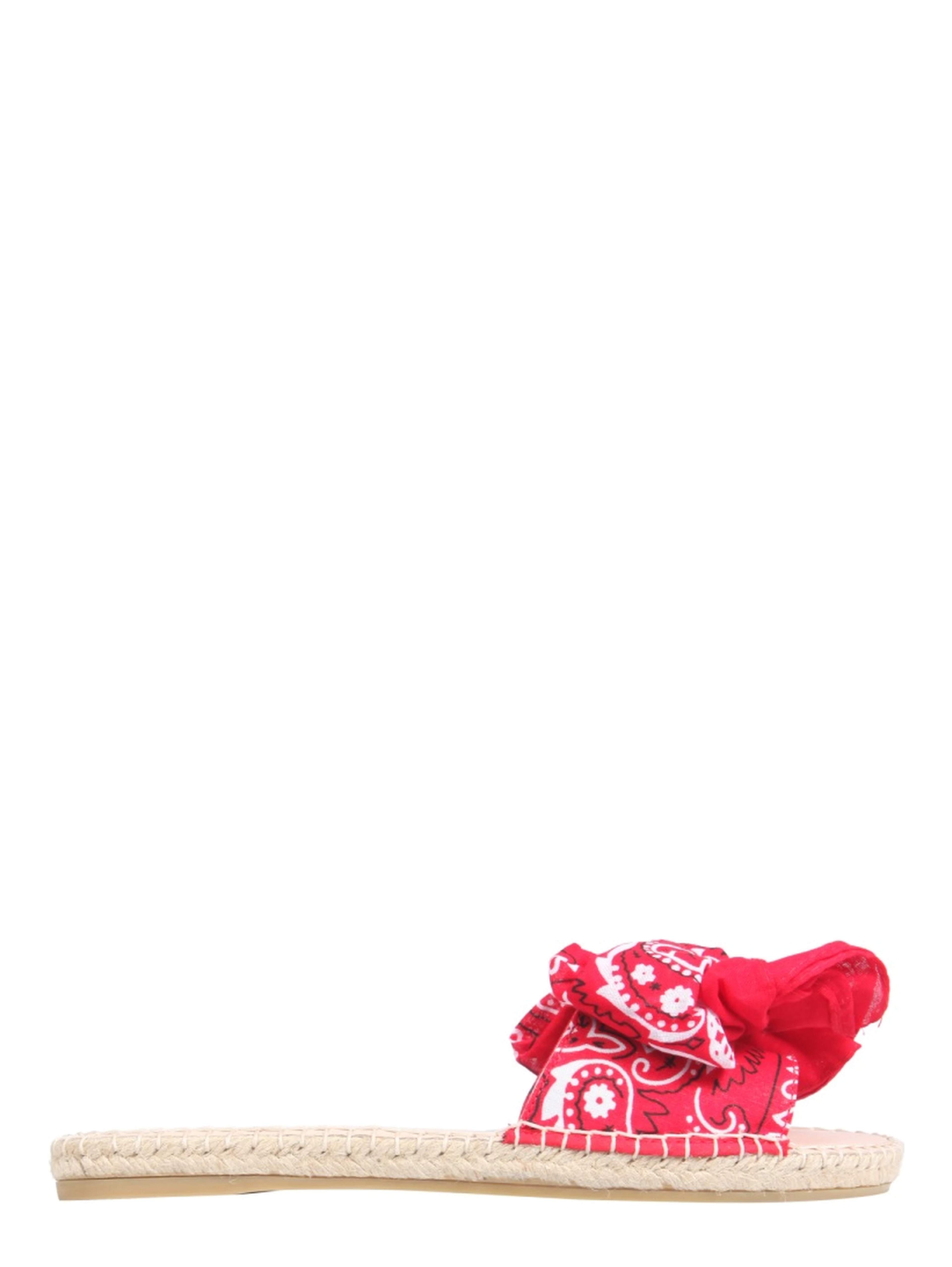 LOW SANDALS WITH BANDANA BOW