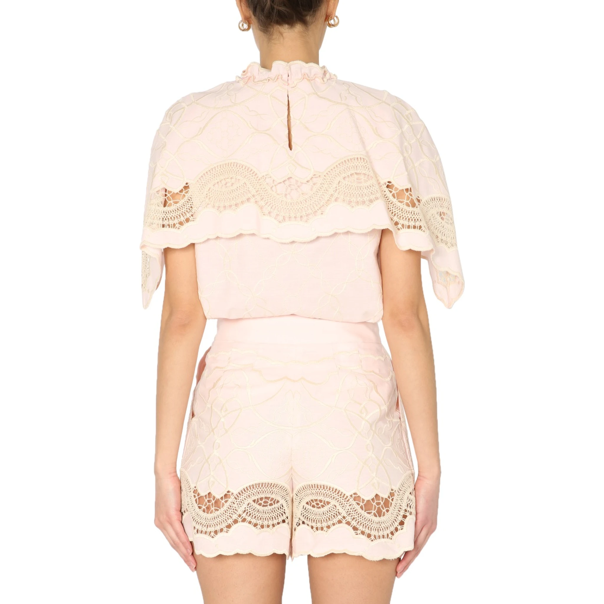 EMBROIDERED CAPE TOP