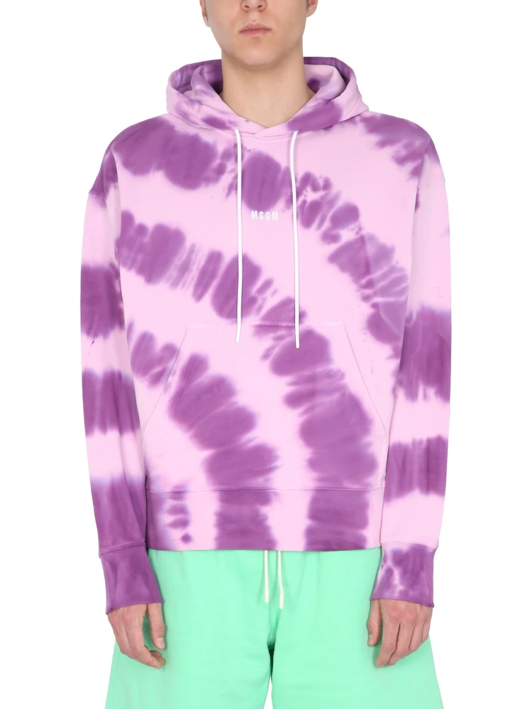 PRINTED SWEATSHIRT WITH MICRO LOGO