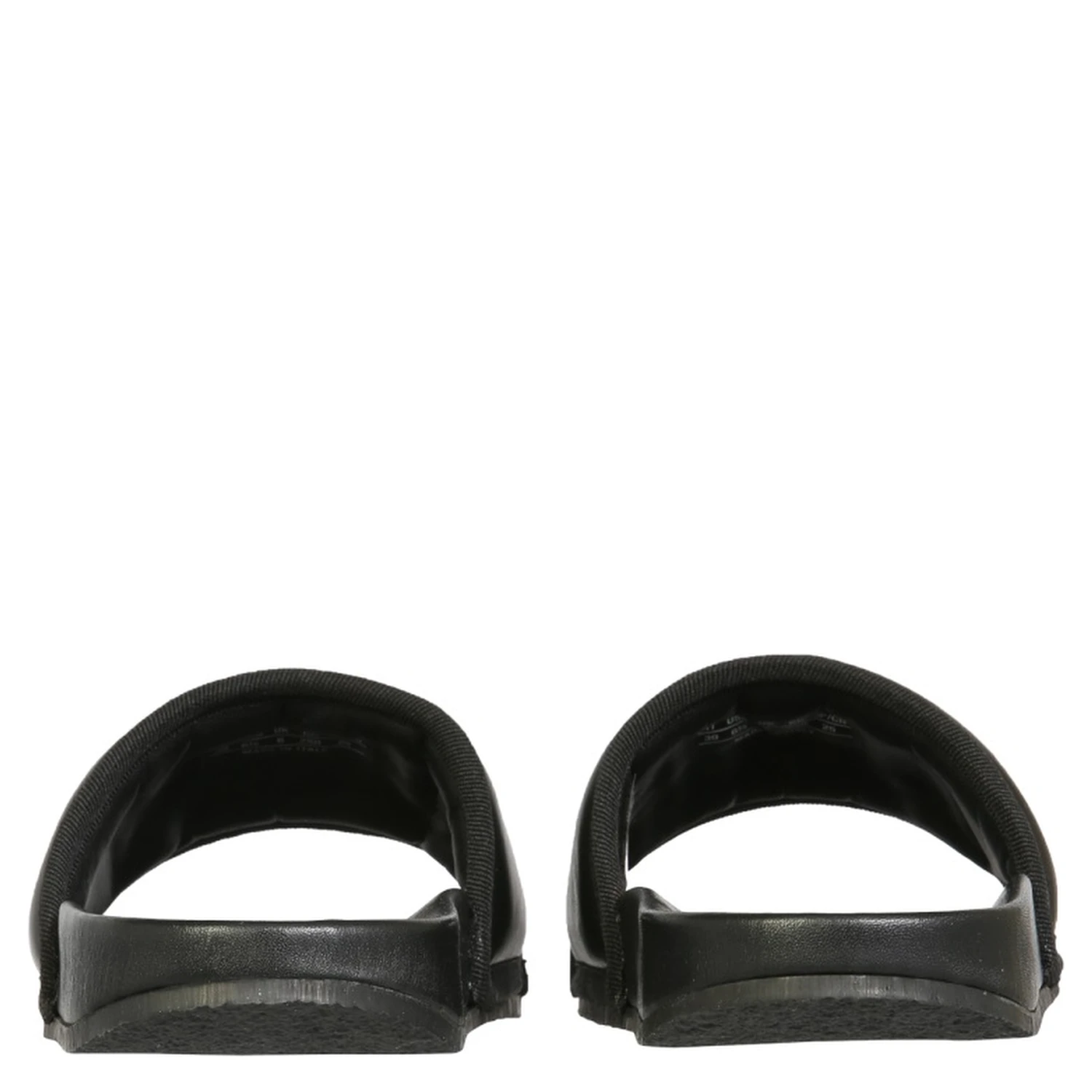 LEATHER SLIDE SANDALS