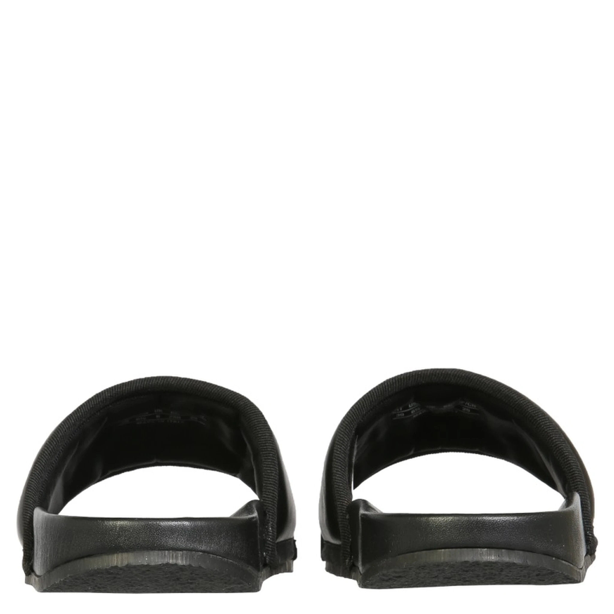 LEATHER SLIDE SANDALS
