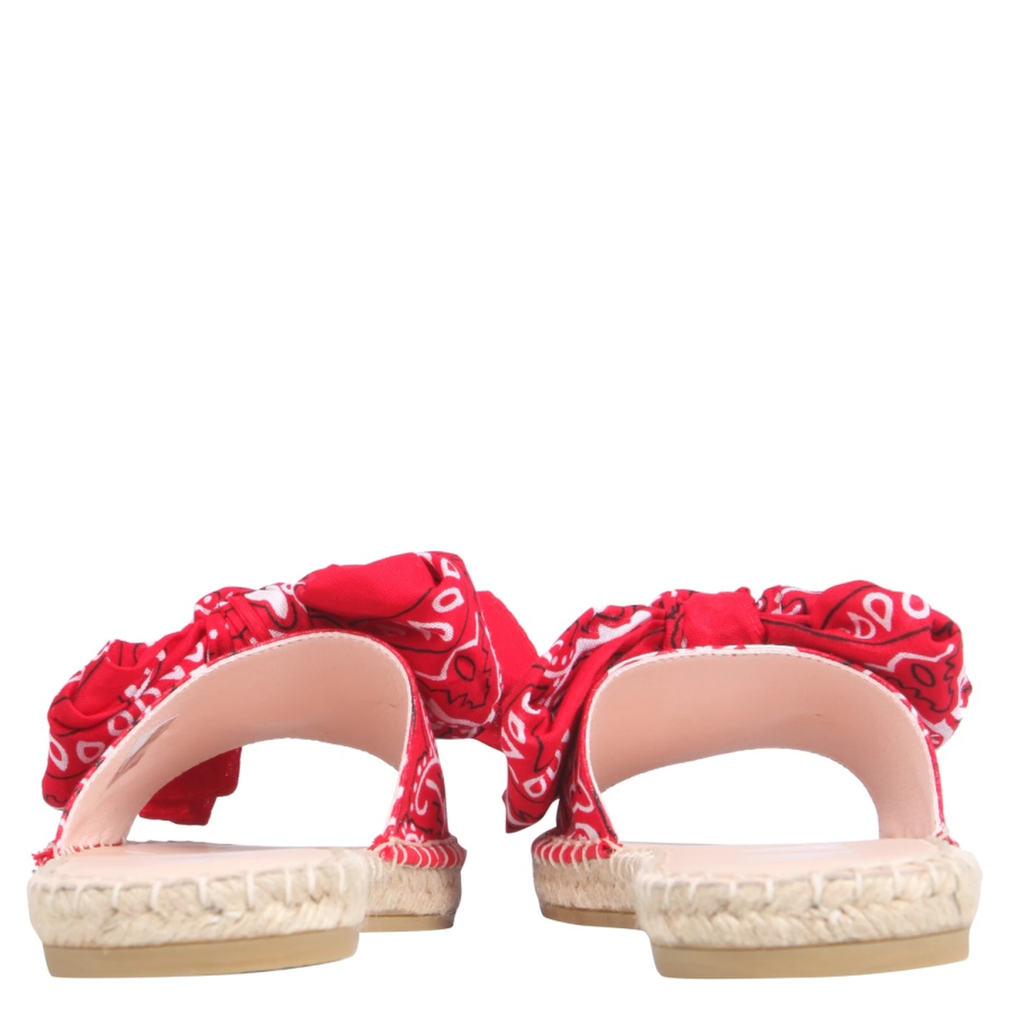 LOW SANDALS WITH BANDANA BOW