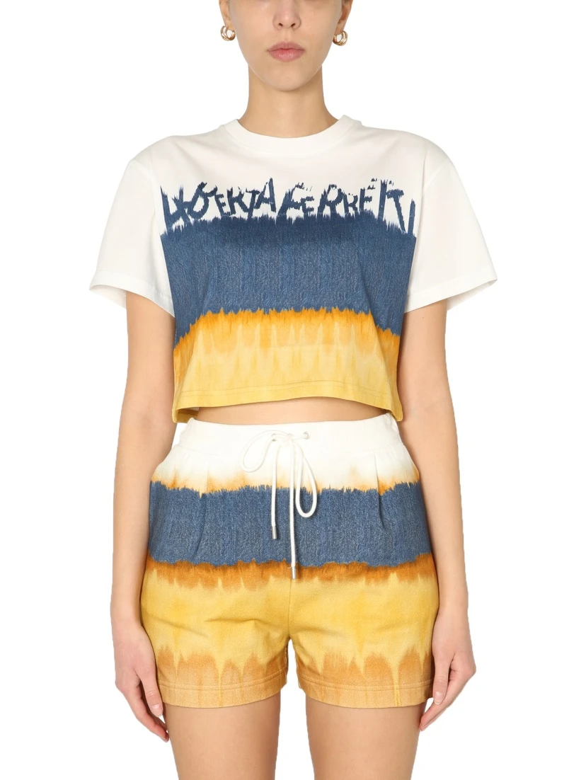 CROPPED PRINTED T-SHIRT