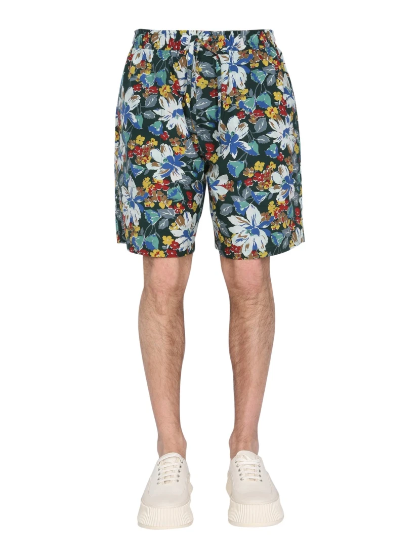 BERMUDA WITH FLORAL PRINT