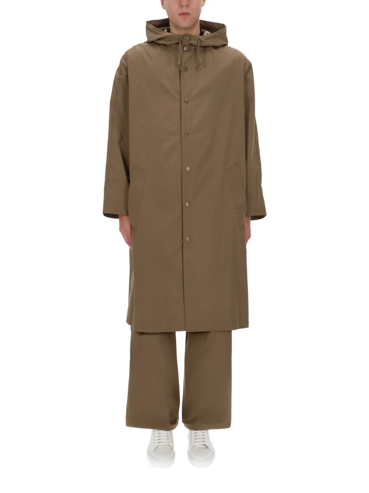HOODED TRENCH COAT