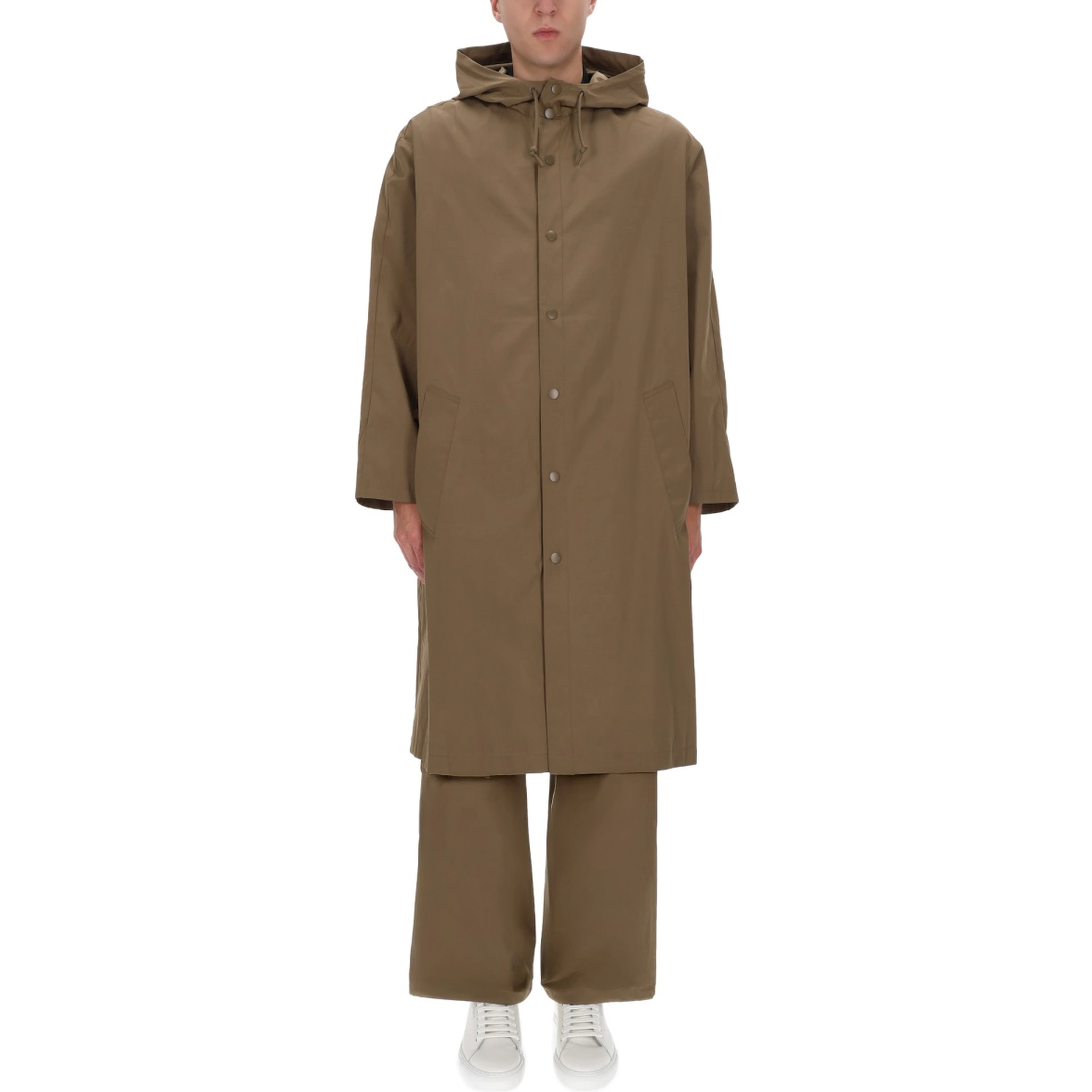 HOODED TRENCH COAT