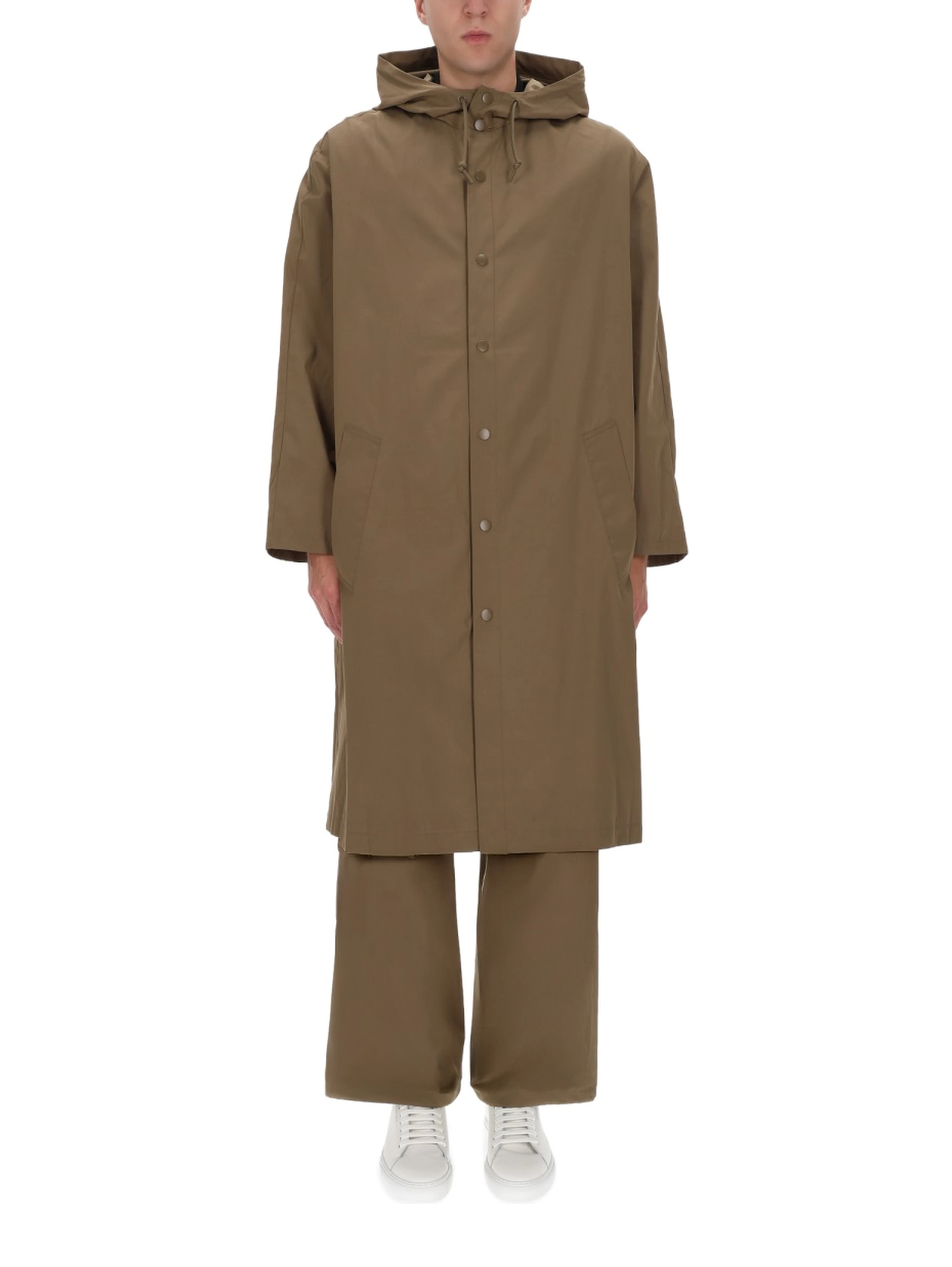 HOODED TRENCH COAT