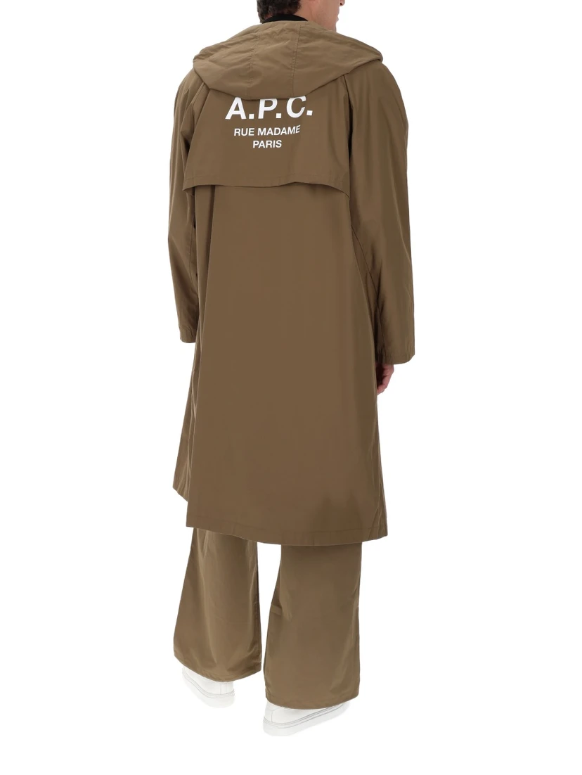HOODED TRENCH COAT