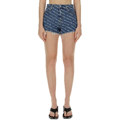 SHORTS WITH ALL OVER LOGO