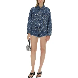 SHORTS WITH ALL OVER LOGO
