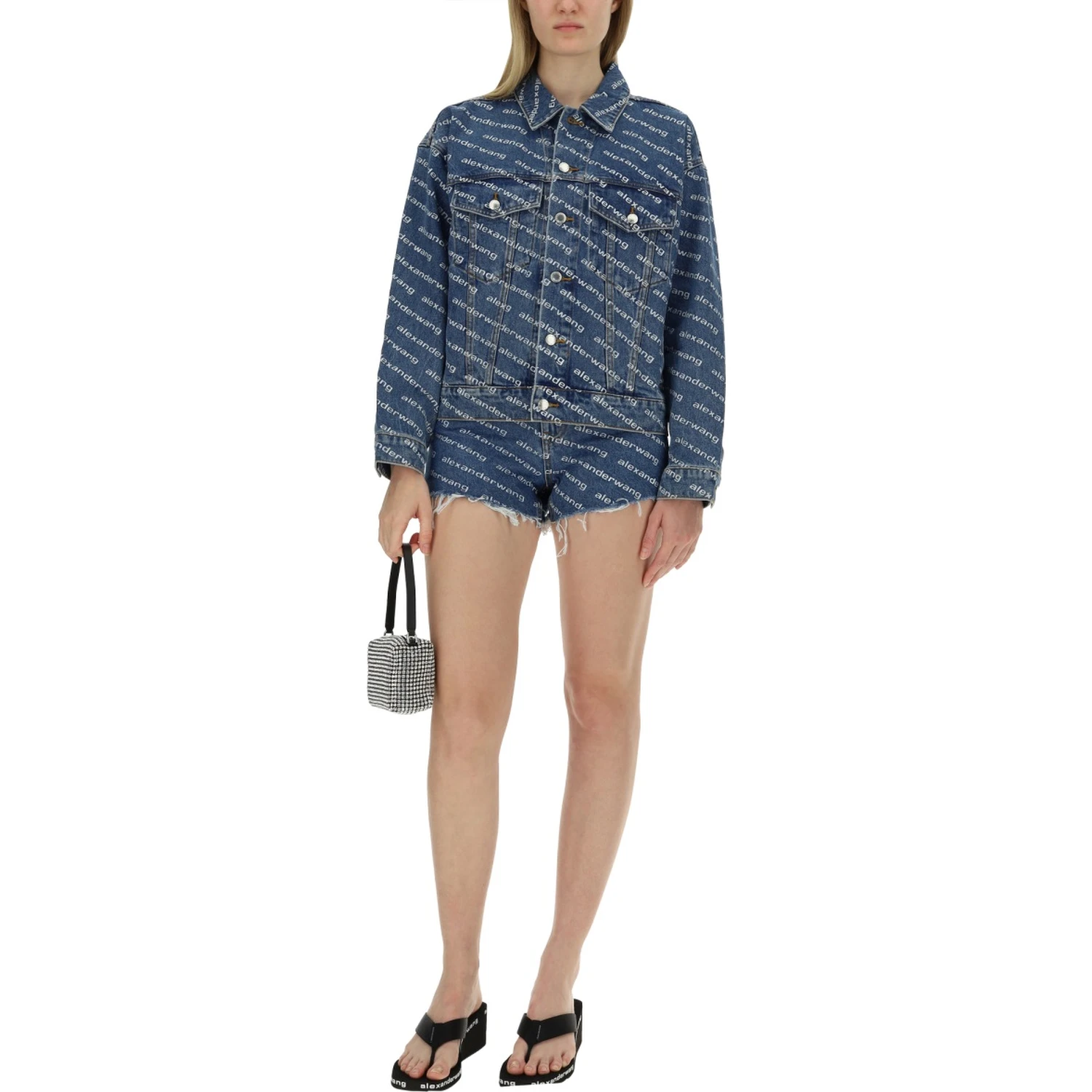 SHORTS WITH ALL OVER LOGO