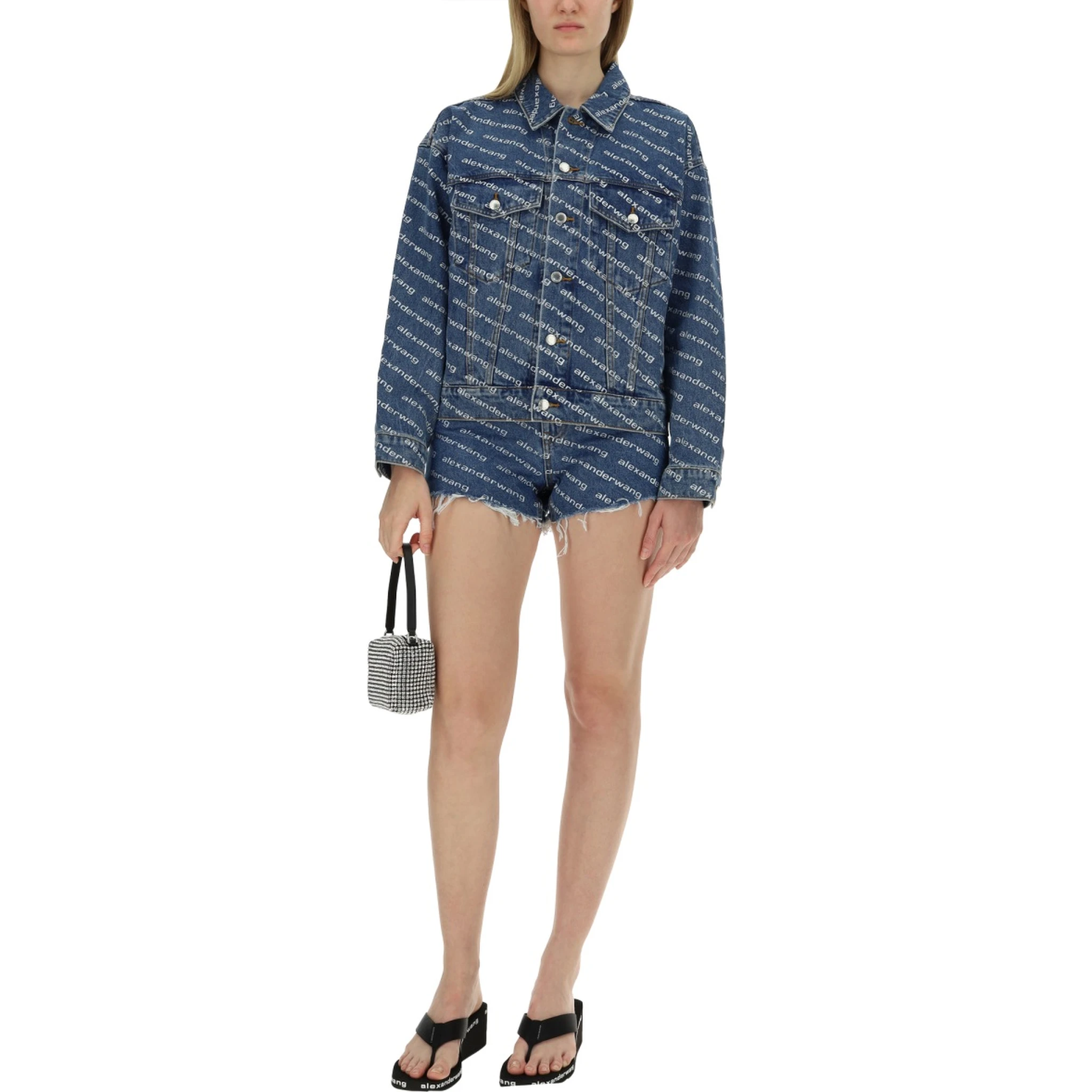 SHORTS WITH ALL OVER LOGO