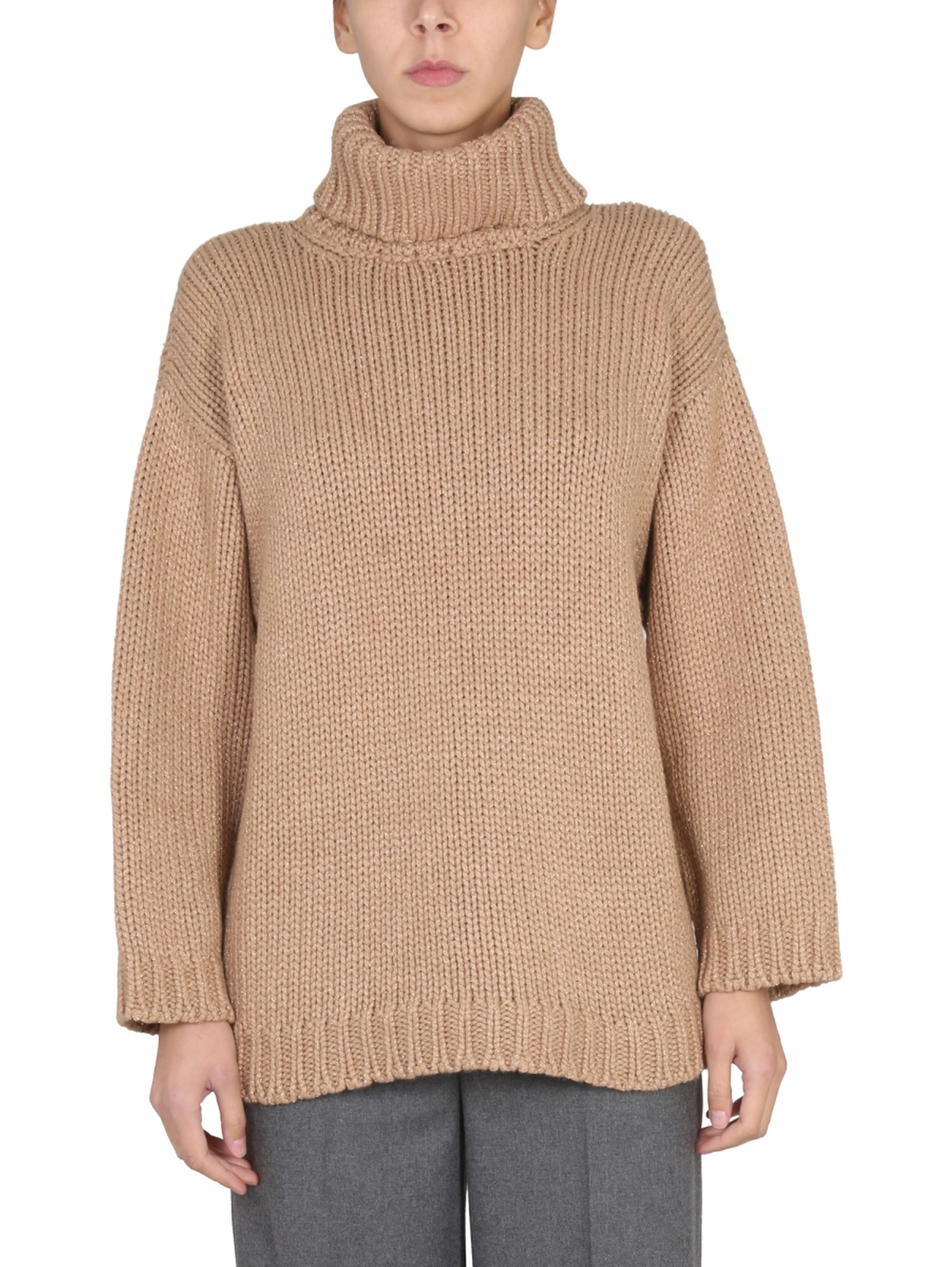 WOOL AND LUREX BLEND SWEATER