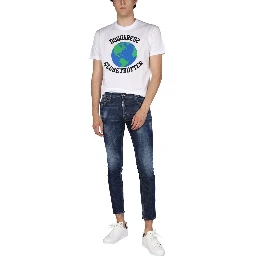 "GLOBETROTTER" T-SHIRT WITH PRINT
