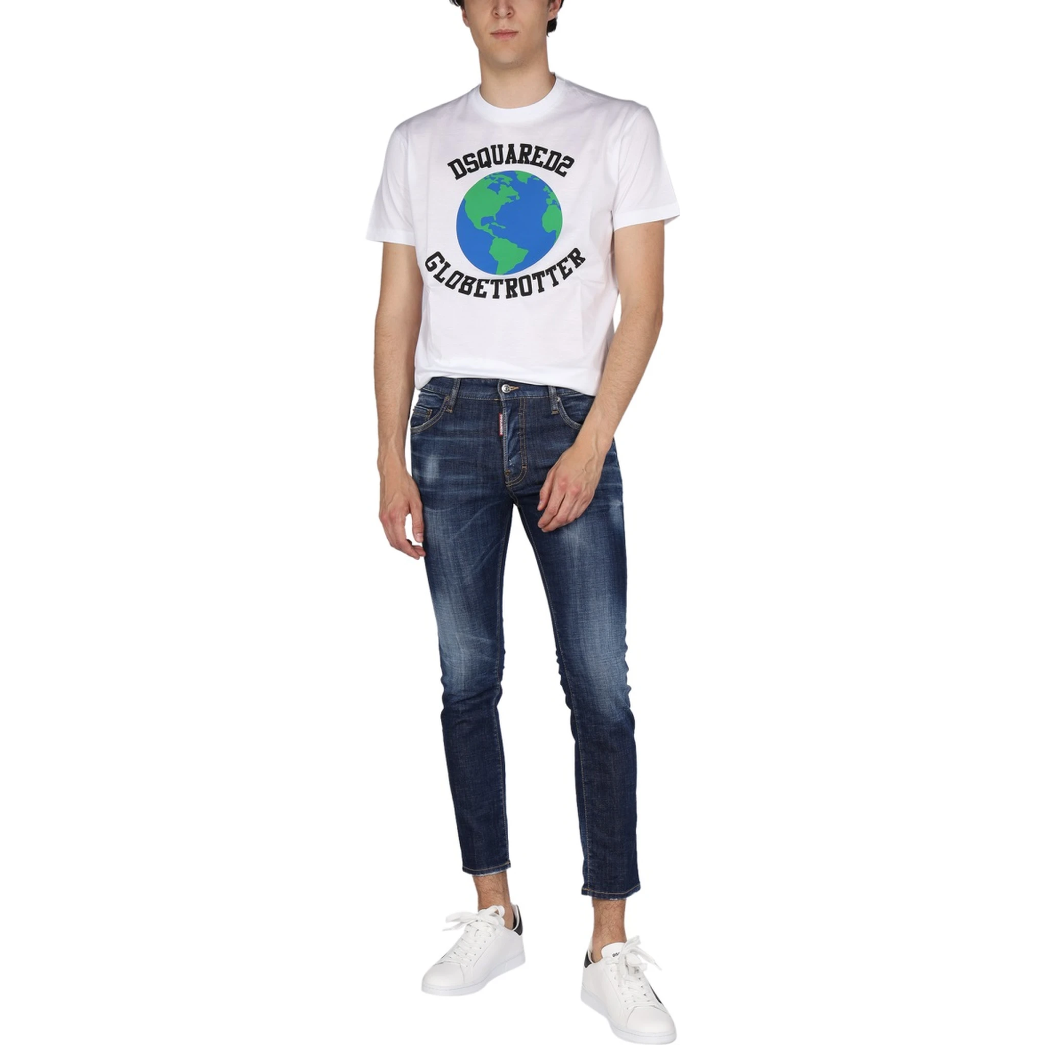 "GLOBETROTTER" T-SHIRT WITH PRINT