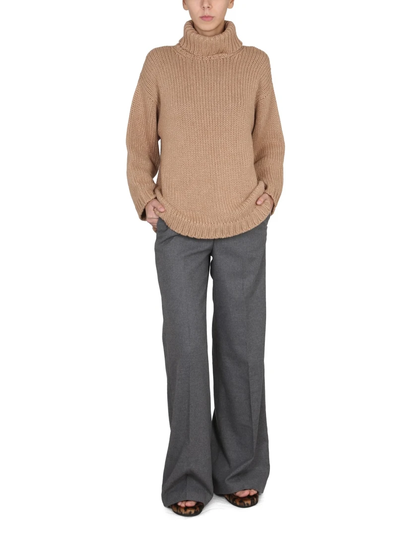 WOOL AND LUREX BLEND SWEATER