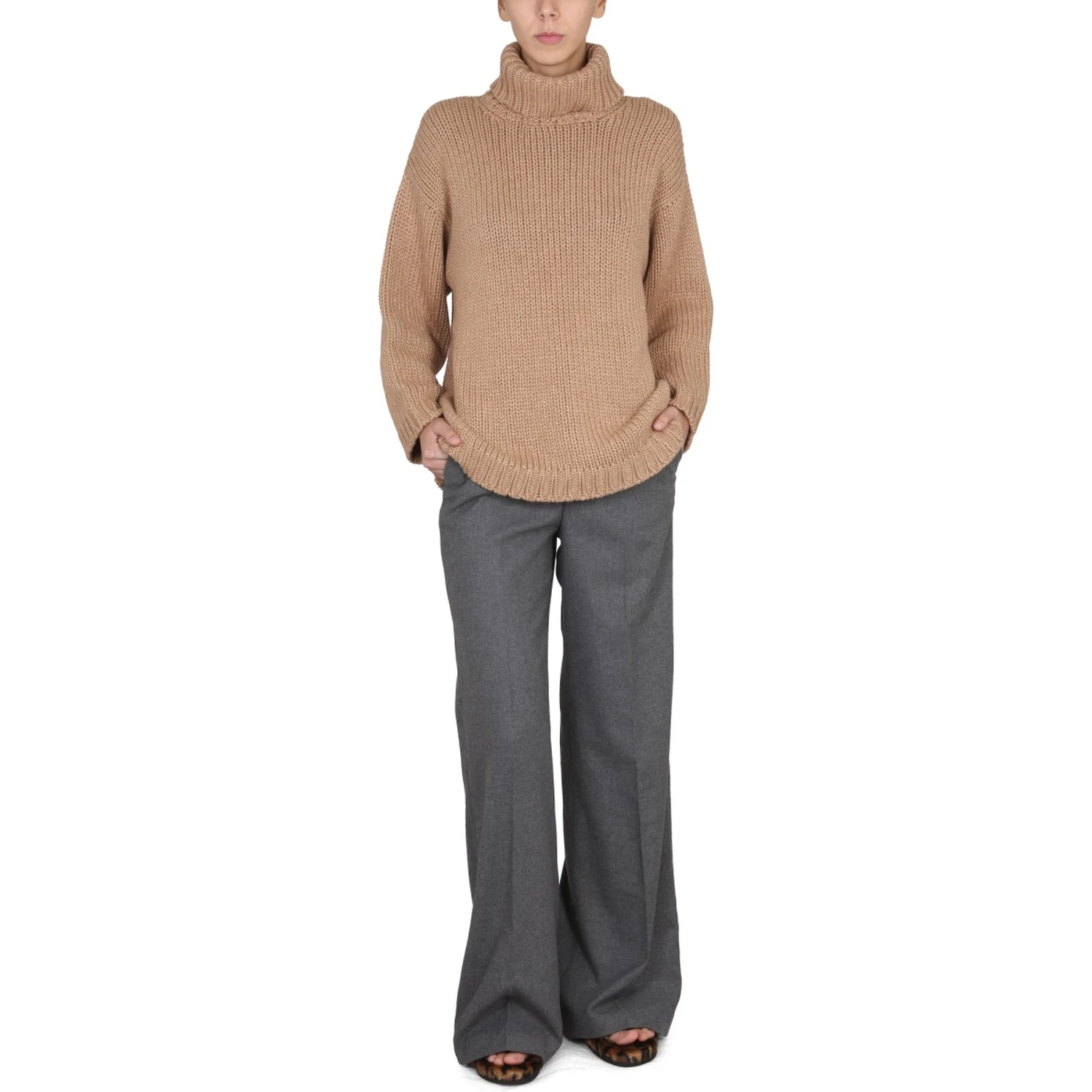 WOOL AND LUREX BLEND SWEATER