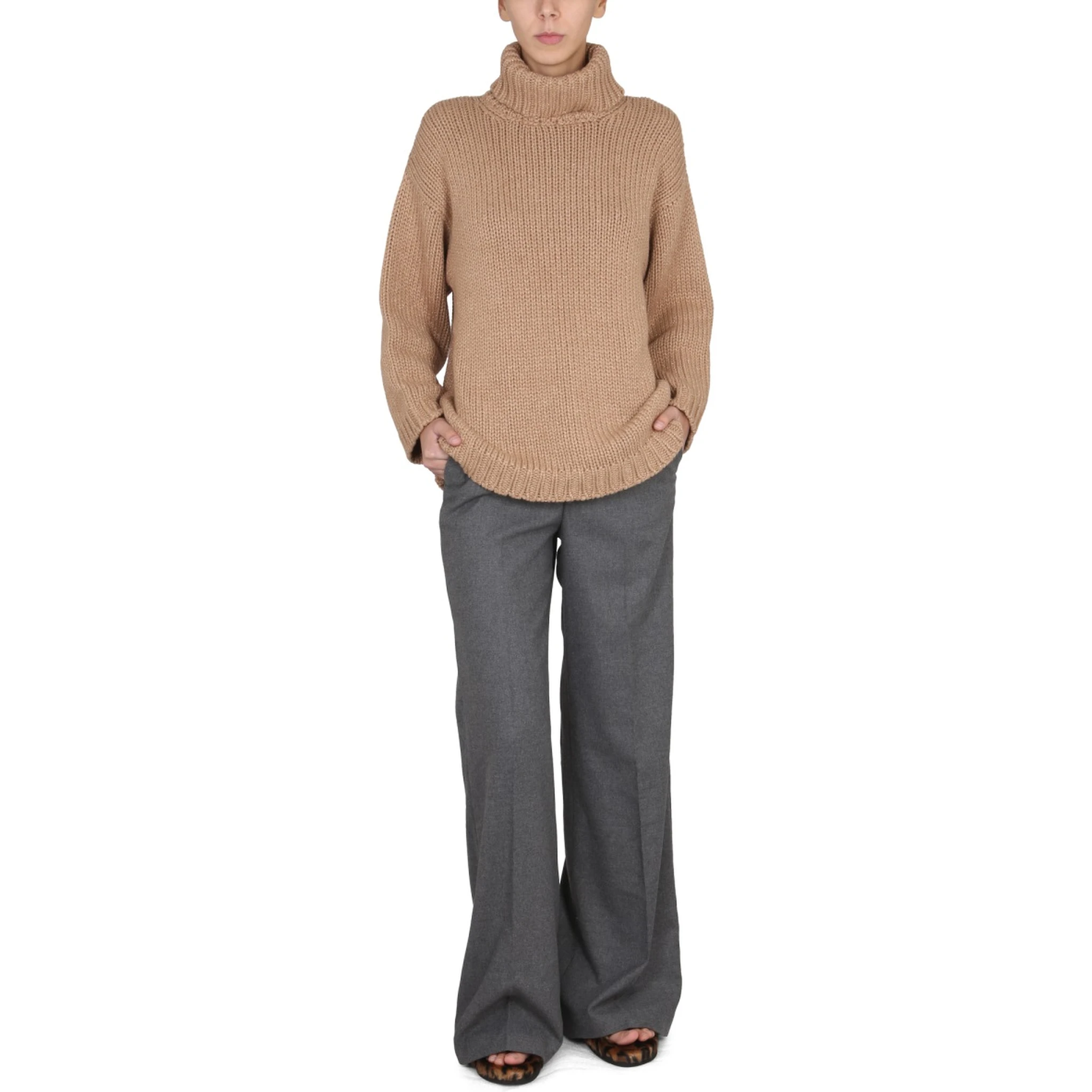 WOOL AND LUREX BLEND SWEATER