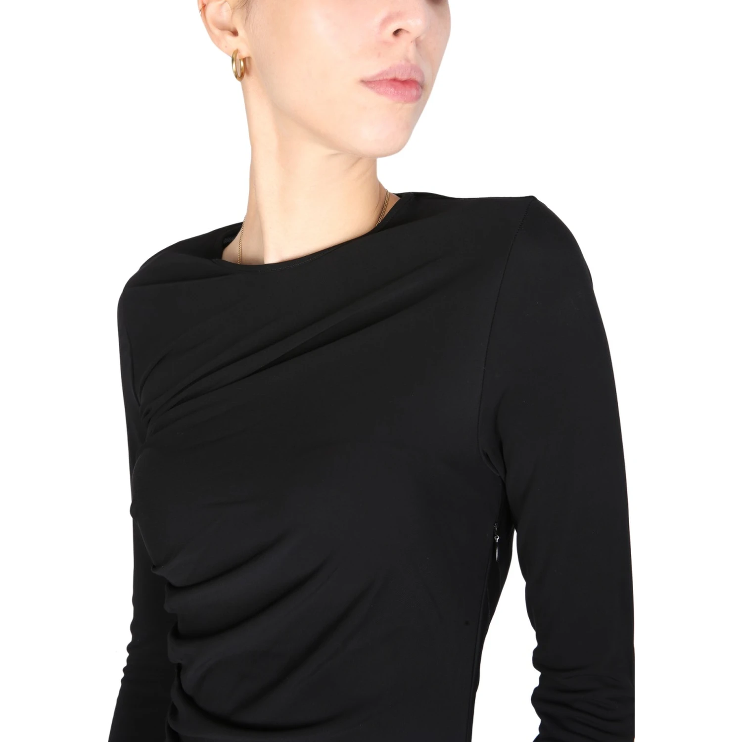 DRESS WITH DRAPE