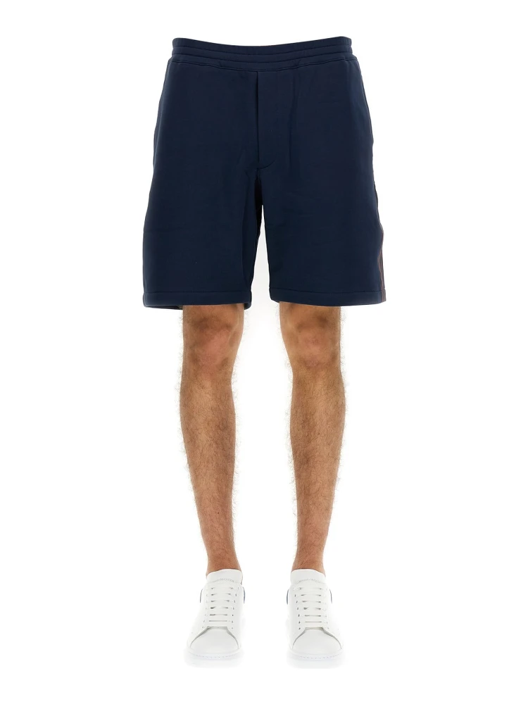 BERMUDA SHORTS WITH SELVEDGE LOGO BAND
