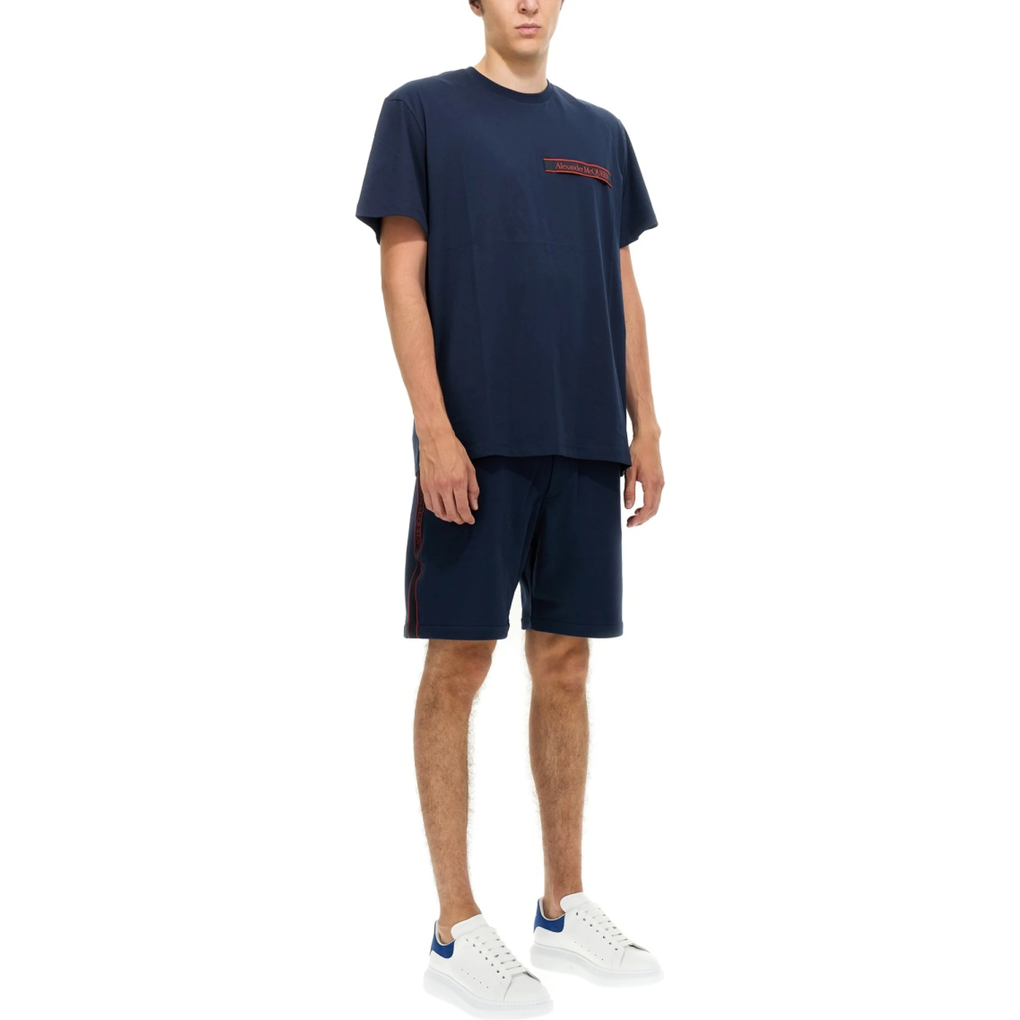 BERMUDA SHORTS WITH SELVEDGE LOGO BAND