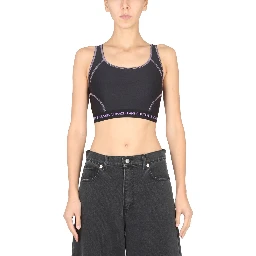 CROP TOP WITH LOGO BAND
