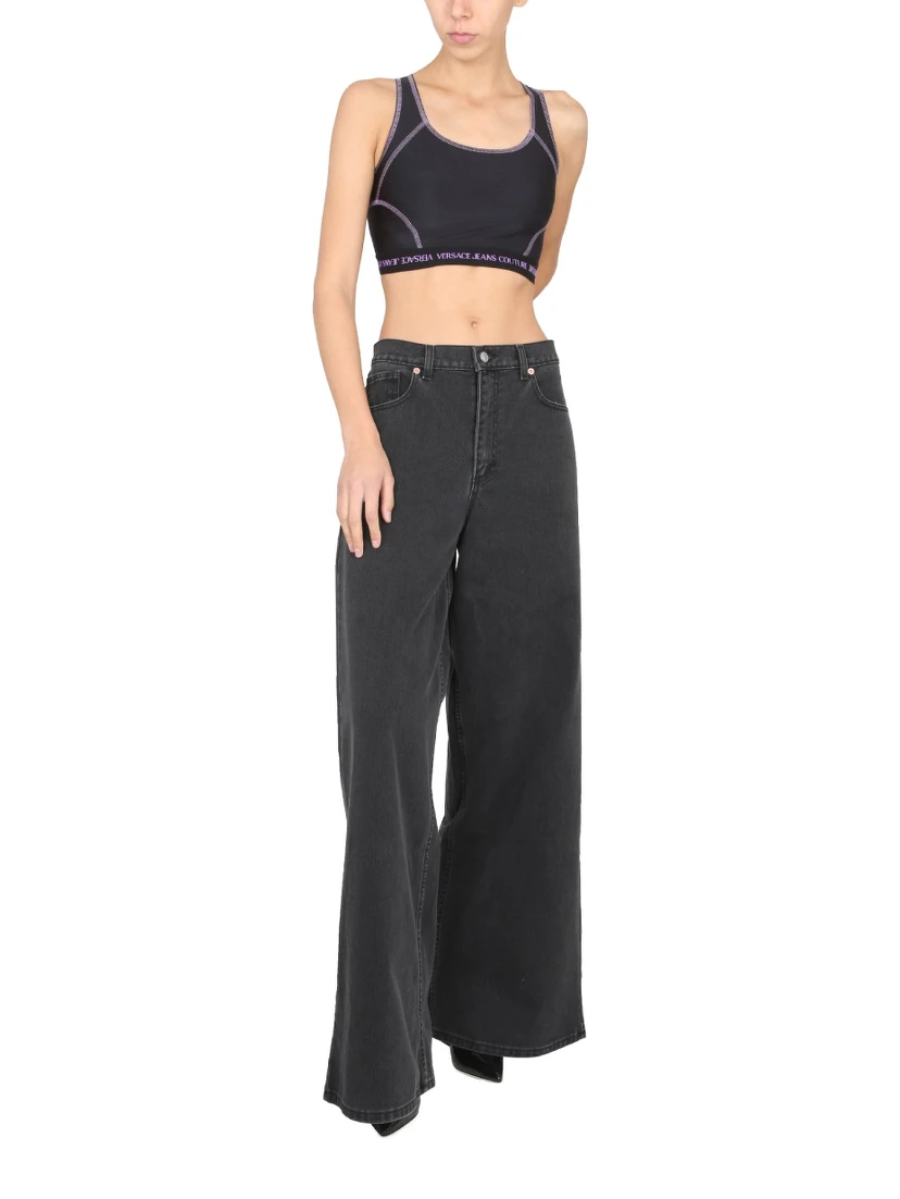 CROP TOP WITH LOGO BAND