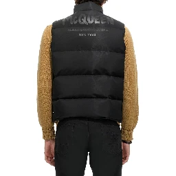 GRAFFITI LOGO PRINT DOWN VEST