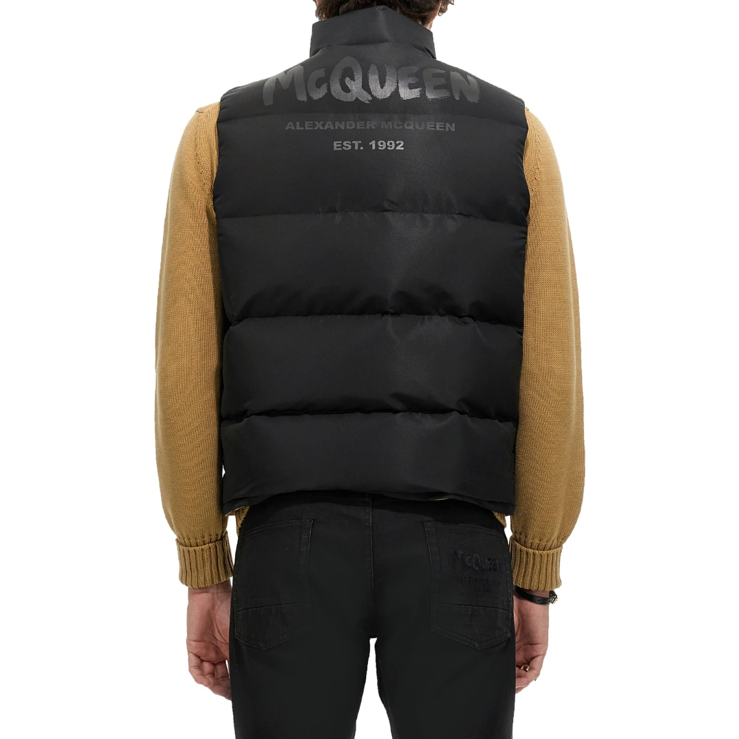 GRAFFITI LOGO PRINT DOWN VEST
