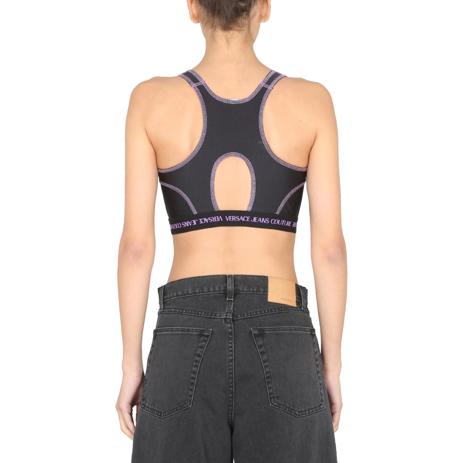 CROP TOP WITH LOGO BAND