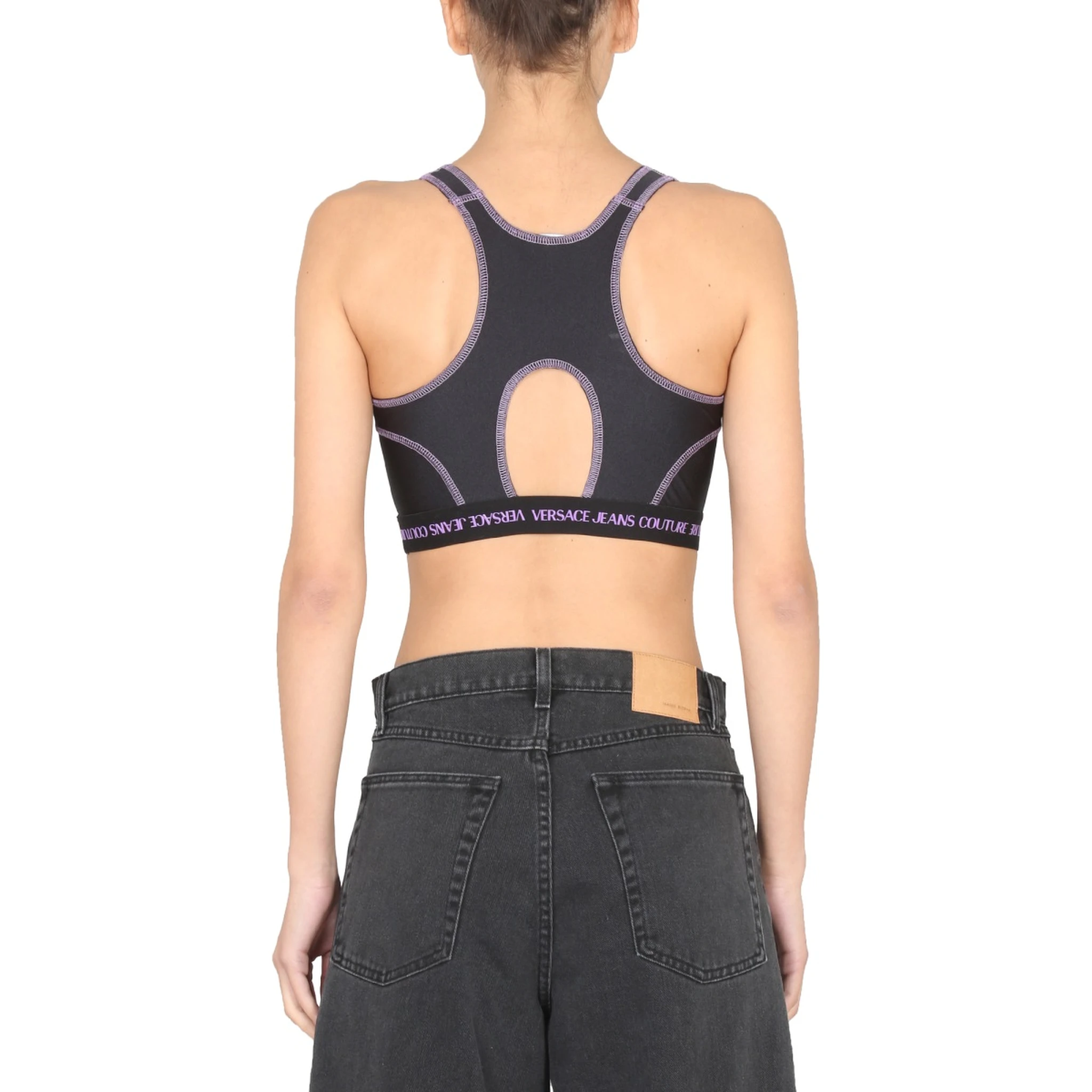 CROP TOP WITH LOGO BAND