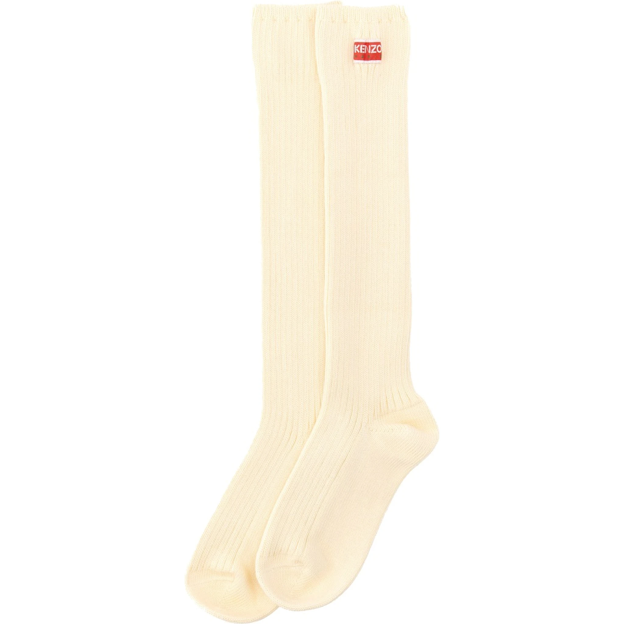 HIGH SOCKS WITH LOGO PATCH