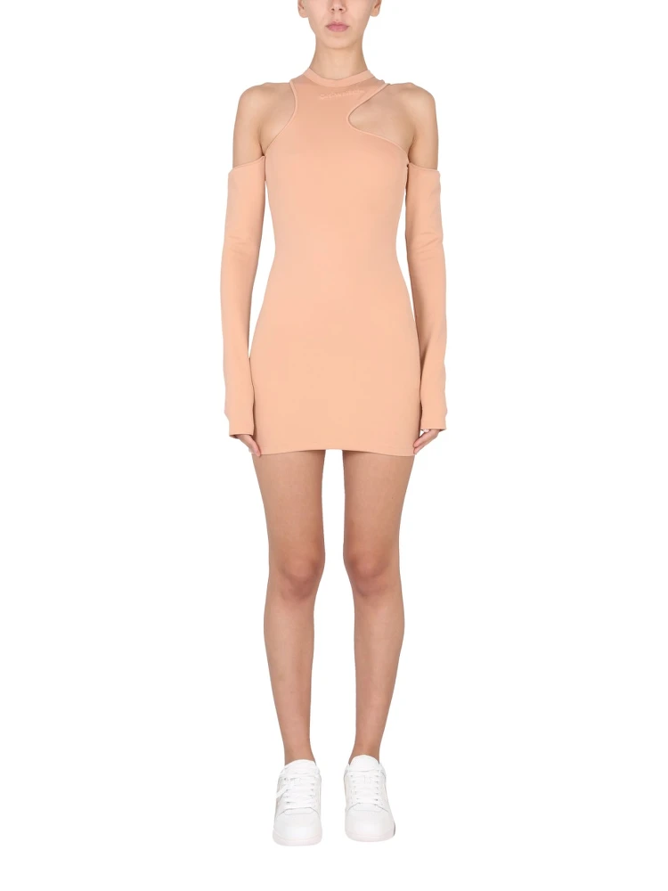 ASYMMETRIC MINI DRESS