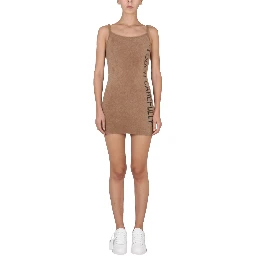 FUZZY DRESS WITH LOGO