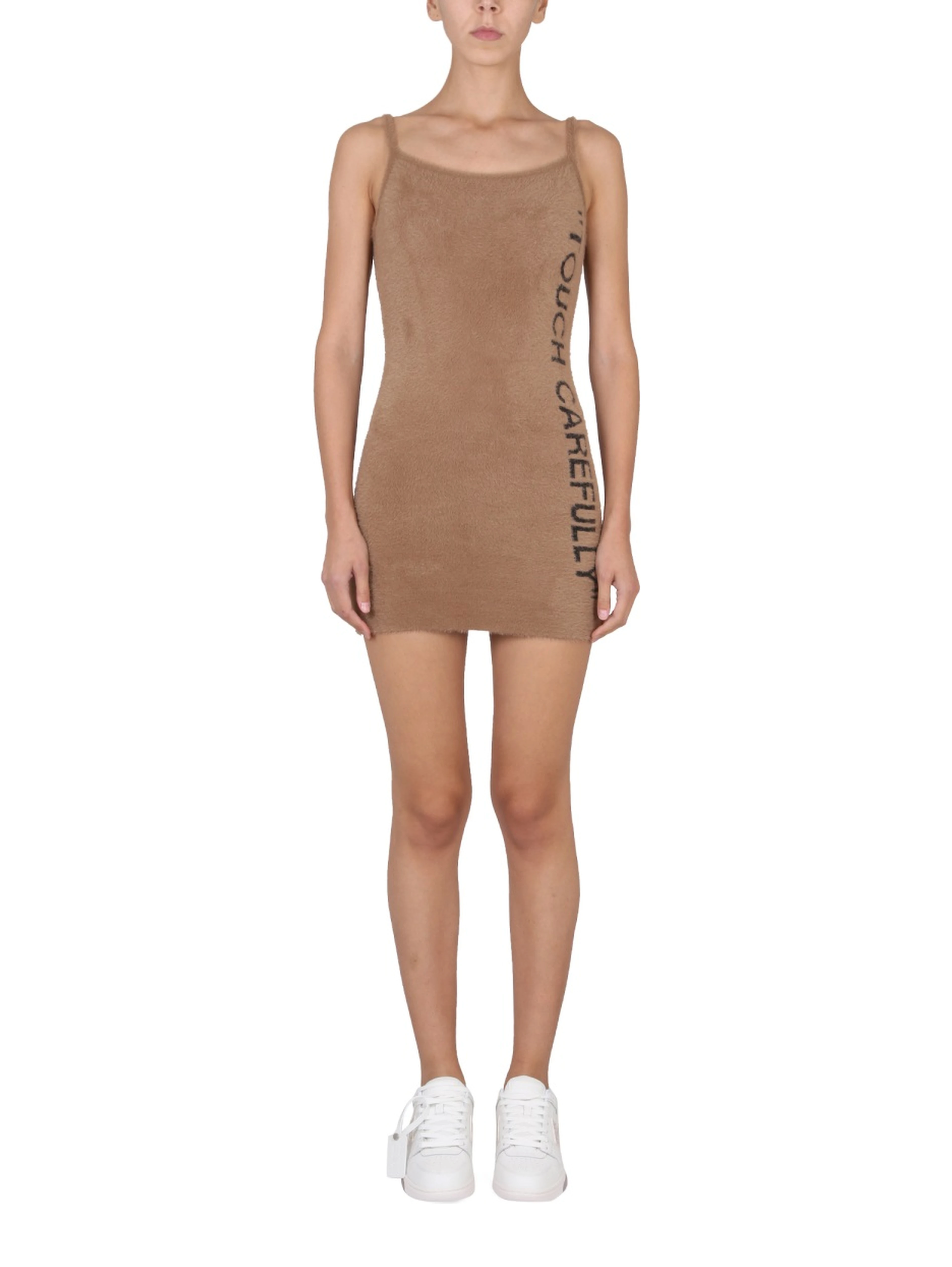 FUZZY DRESS WITH LOGO