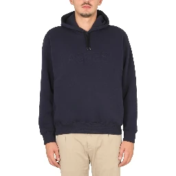 SWEATSHIRT WITH LOGO AND HOOD