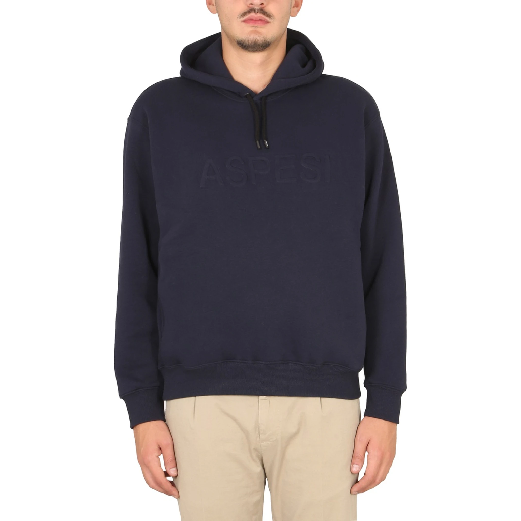SWEATSHIRT WITH LOGO AND HOOD