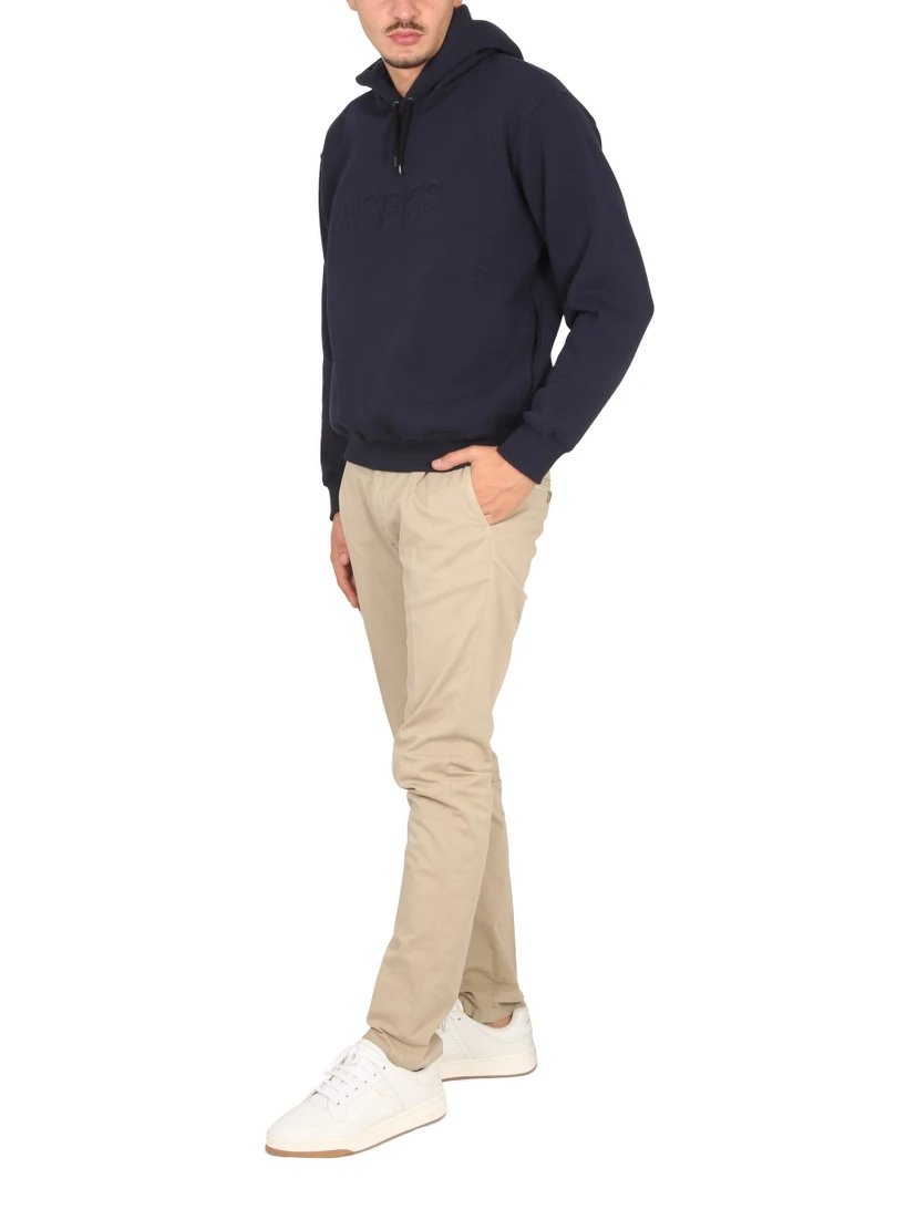 SWEATSHIRT WITH LOGO AND HOOD