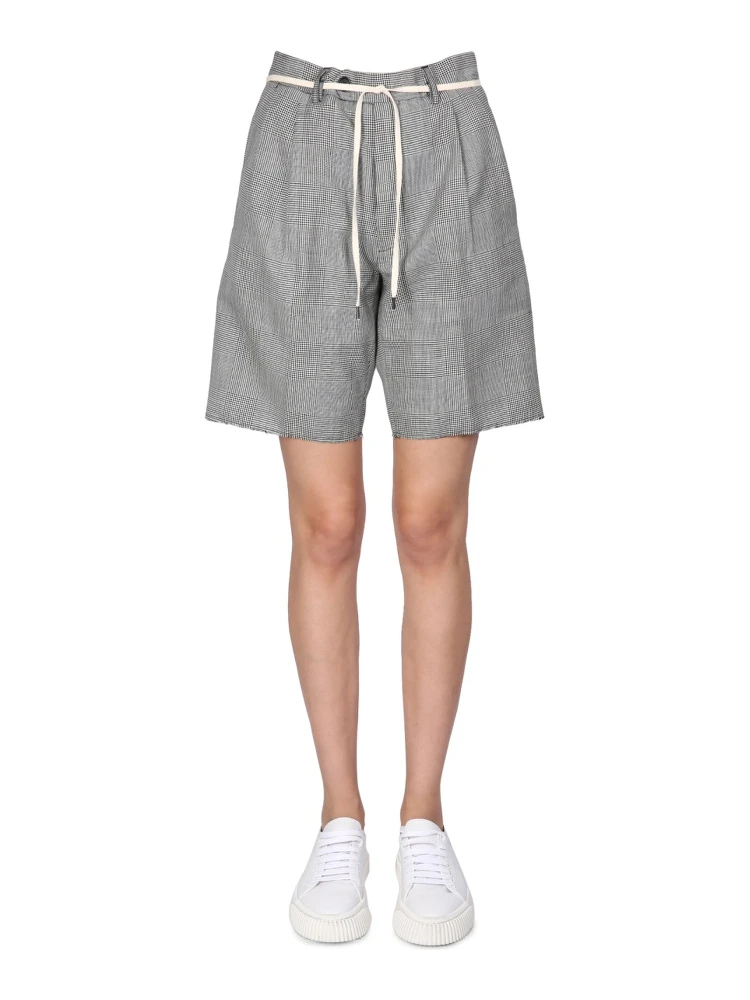 STRETCH FLANNEL BERMUDA SHORTS