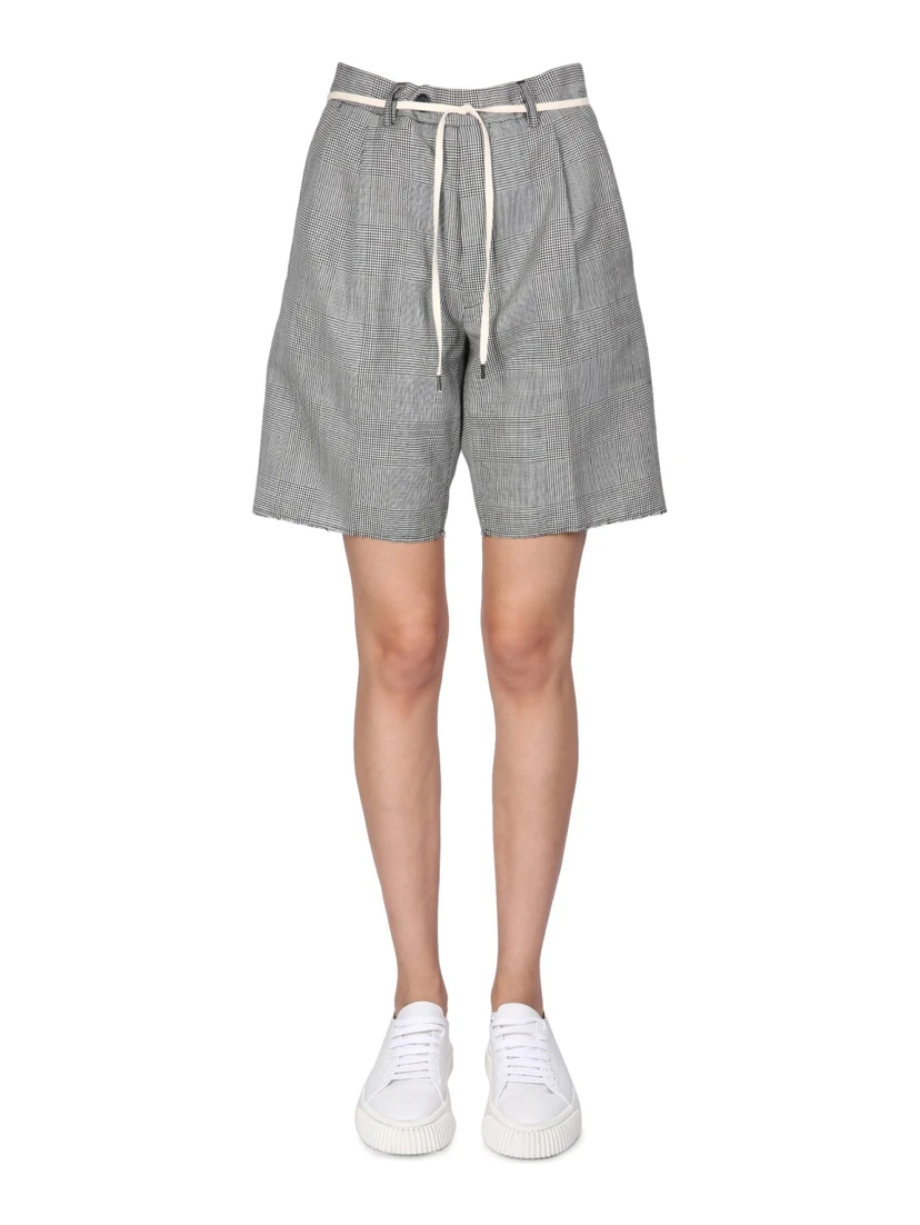 STRETCH FLANNEL BERMUDA SHORTS