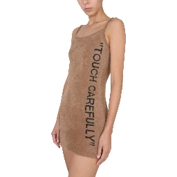 FUZZY DRESS WITH LOGO
