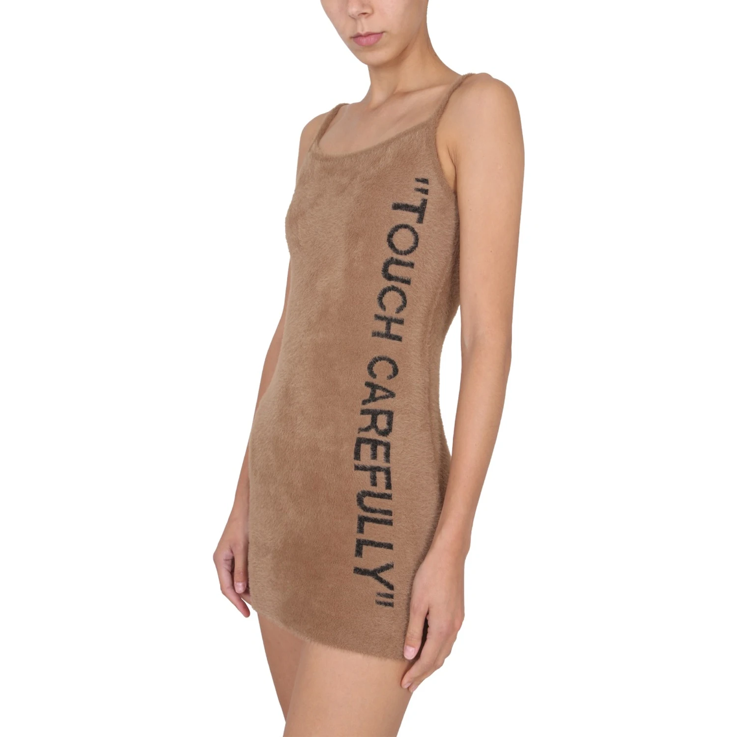 FUZZY DRESS WITH LOGO