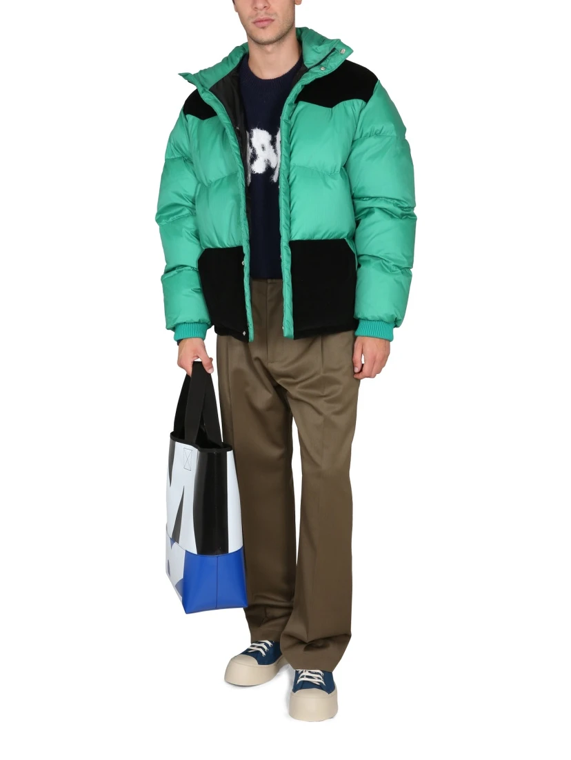 COLOR-BLOCK DOWN JACKET
