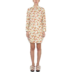 SHIRT DRESS WITH FLORAL PATTERN