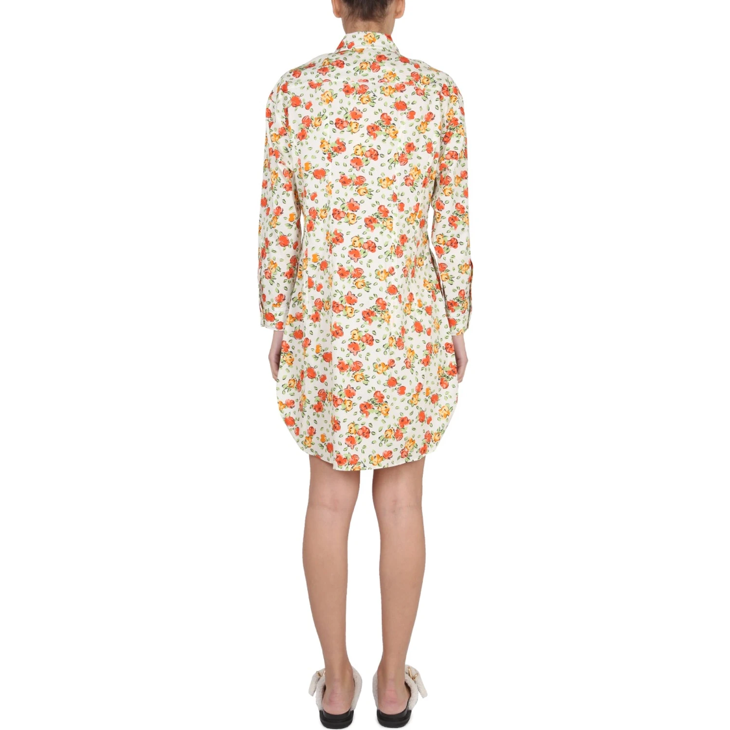 SHIRT DRESS WITH FLORAL PATTERN