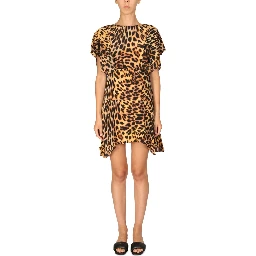 SPOTTED PRINT MINI DRESS