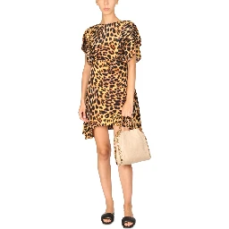 SPOTTED PRINT MINI DRESS