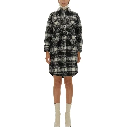 CHECK PRINT COAT