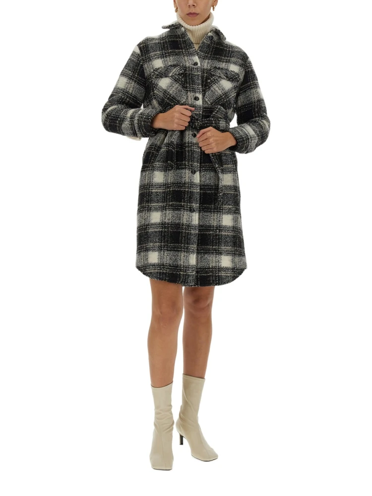 CHECK PRINT COAT alternative