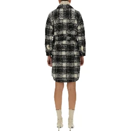 CHECK PRINT COAT